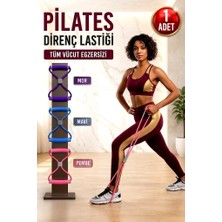 Neler Geldi Neler Orta Seviye 1 Adet Bacak Kalça Squat Fitness Egzersiz Direnç Lastik Pilates Bandı Plates Lastiği