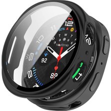 Novstrap Samsung Galaxy Watch 8 40MM ile Uyumlu Kasa ve Cam Ekran Koruyucu 360 Tam Koruma Sert Pc