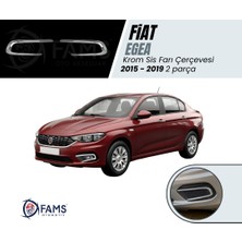 Fams Otomotiv Fiat Egea Krom Sis Farı Çerçevesi 2015-2019 Paslanmaz Çelik