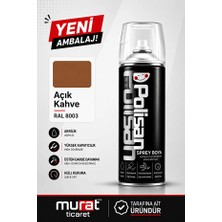 Polisan Akrilik Açık Kahverengi Sprey Boya 400 ml - Ral 8003