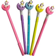 Mikasso 4 Lü Unicorn Kurşun Kalem ve Jel Kalem Set Çok Renkli