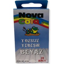 Mikasso Novacolor NC-4110 Beyaz Tebeşir 10'lu Beyaz Tebeşir Çok Renkli