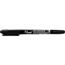 Mikasso Asetat Kalemi Çift Taraflı Uç 0.5-1.0 mm (Cd2) 1 Adet Siyah