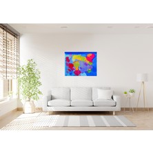 Tablo Trendi Rengarenk Popart Kanvas Tablo 0690