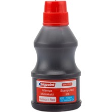 Mikasso Istampa Mürekkebi, Kaşe ve Istampa , Kalıcı Mürekkep, Kırmızı, 60 ml Istampa Mürekkebi