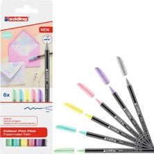 Mikasso 6lı Set Pastel Renkler 1200 Ince Uçlu Keçeli Kalem Grafik Kalemi Bej