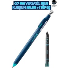 Mikasso 0,7 mm Versatil Uçlu Kurşun Kalem Seti + 1 Tüp Uç W-5144 Writech Lacivert