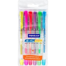 Mikasso Tükenmez Kalem My-King Jel 6 Neon Renk Beyaz