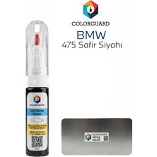 COLORGUARD BMW 475 Safir Siyahı İğneli ve Fırçalı Özel Tasarım Şişe Rötuş Boyası ve Profesyonel Rötuş Çeliği Seti