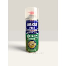 Swanson Works SW-101 Silikon Yağlama Spreyi 400 ml – Çok Amaçlı Koruyucu ve Sessizleştirici Sprey