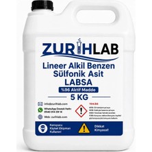 ZURIHLAB Lineer Alkil Benzen Sülfonik Asit - LABSA 5KG (5 KG)