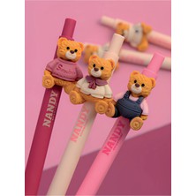 Mikasso Nandy Strawbear 0.7 Uçlu Kalem (1 Adet) Bordo