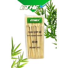Belirtilmemiş 20 cm Bambu Yassı Çöp Şiş 50 Adet
