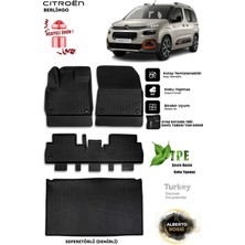 Alberto Rossi Citroen  Berlingo Seperetörlü 2020 Araca Özel 3D Paspas ve 3D Bagaj Havuzu