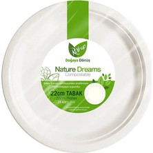 Belirtilmemiş Roll-Up Nature Dreams Tabak 22 cm 25 Adet