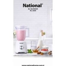 National NL-2035 Bl Blender 500W - 1.5 L Sürahi ve Öğütücü Hazneli