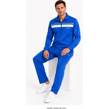 Fore Sport Erkek Dik Yaka Fermuarlı Şeritli Raşel Eşofman Takımı 2394
