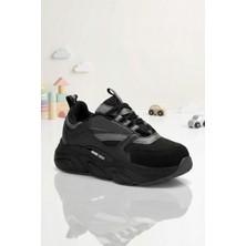 Dark Seer Çocuk Siyah Sneaker Spor Ayakkabı 2026 - Kids DS 1838