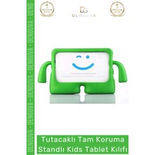 Denguva #tablettutucu Apple iPad 7 8 9 Nesil 10 2 Inç Yumuşak Dokulu Tutacaklı Darbe Tam Koruma Standlı Kids