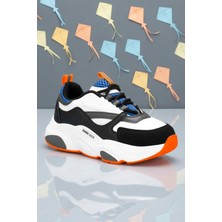 Dark Seer Çocuk Beyaz Mavi Sneaker Spor Ayakkabı 2026 - Kids DS 1838