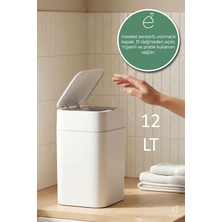 Evonita 12 Lt Hareket Sensörlü Çöp Kovası Otomatik Kapaklı Sessiz Kapanan Modern Tasarım