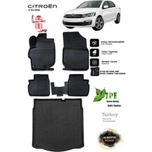 Alberto Rossi Citroen  C-Ellyese 2024 Araca Özel 3D Paspas ve 3D Bagaj Havuzu