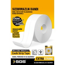Sgs 1241 Küf Tutmaz Duşakabin Küvet Lavabo Su Sızdırmazlık Bandı 38MM x 3.35M