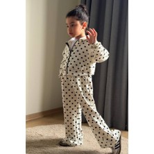 BoyBoy Kidswear Kız Çocuk Puantiyeli Kapüşonlu Eşofman Takımı