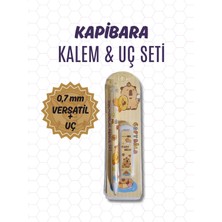 Mikasso Kapibara 0,7 mm Uçlu Versatil Kalem ve Uç Seti (2 Li Set) Beyaz