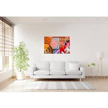 Tablo Trendi Rengarenk Popart Kanvas Tablo 0852