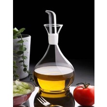 Kitchen Pembelia 900 ml Damlatmaz Borosilikat Cam Yağdanlık Yağlık Sirkelik