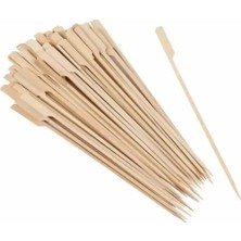 Belirtilmemiş 25 cm Bambu Yassı Çöp Şiş 50 Adet