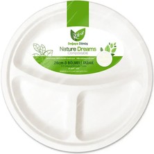 Belirtilmemiş Roll-Up Nature Dreams Tabak 3 Bölmeli 25 Adet