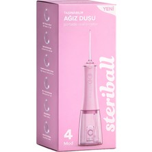 Steriball Oral Irrigator Ağız Duşu Lila - 4 Temizlik Modu; 360 ° Dönebilen Başlık; 0,60 mm Ince Su Akışı; Yüksek Frekanslı Su Darbesi