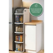 Evonita Pro Slim 4 Katlı Çekmeceli Organizer Dolap Çekmeceli Erzak Dolabı Mutfak Banyo Kiler Düzenleyici
