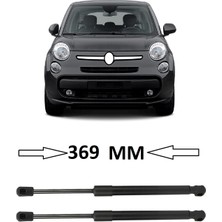 CME PARTS Fiat 500L 2012-2017 Uyumlu Sağ+Sol Takım Motor Kaput Amortisörü 2 Adet 369MM 51923979