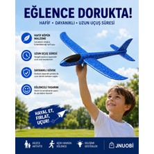 Kolav Köpük Uçak Oyuncak – Hafif ve Dayanıklı Eva Köpük Planör – Kolay Kurulum – Açık Hava Çocuk Oyuncağı