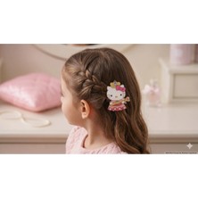 Glowilla Sevimli Hello Kitty Karakterli Akrilik Simli Çocuk Pens Toka - 1 Adet