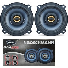 Boschmann Bm-13 Turbo Oto Koaksiyel Hoparlör 13CM 600 Watt 80W Rms Tweeterli 2 Adet