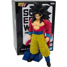Bandai Bandaı Dragon Ball Gt Solıd Edge Works Super Saiyan 4 Son Goku 20CM Anime Figure Figür