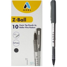 Mikasso Z-Ball Roller Kalem 0.7 mm Siyah 10 Adet