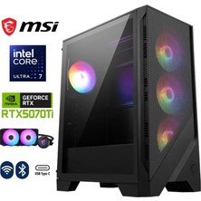 MSI Gzone Pro Intel Ultra 7 270K Plus / Nvidia Rtx 5070 Ti 16GB / 64GB Ddr5 / 2tb M.2 SSD / 240MM Sıvı Soğutma Gaming Masaüstü Bilgisayar