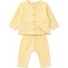 Bip Baby Kız Bebek 3'lü Müslin Takım Sarı