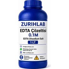 Zurihlab Zurıhlab Edta Çözeltisi 0.1m - Edta Disodium Salt - 1lt