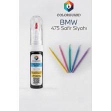 COLORGUARD BMW 475 Safir Siyahı Rötuş Boyası ve 5'li Rötuş Çubuğu Hassas Uygulama Seti