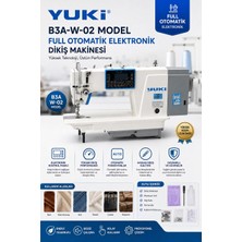 Yuki B3A-W-02 Full Otomatik Düz Dikiş Makinesi Kapalı Karter 2 Yıl Garantili