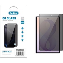 Go-Des Galaxy Z Fold 8 Uyumlu Go Des Og Glass Privacy Antistatik Temperli Cam Ekran Koruyucu Siyah