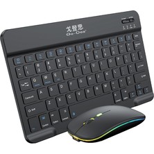 Go-Des Go Des GD-KB323 Ergonomik 2in1 Bluetooth Bağlantılı Kablosuz Klavye Uyumlu ve Mouse Seti Siyah