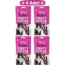 Reflex Plus Meaty Sticks Tavuk & Kızılcıklı Kedi Ödül Maması 3x5 gr – 4’lü Paket