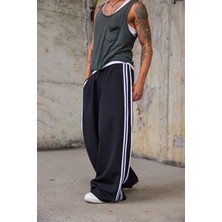Superblue Erkek Şerit Detaylı Bol Baggy Pantolon
